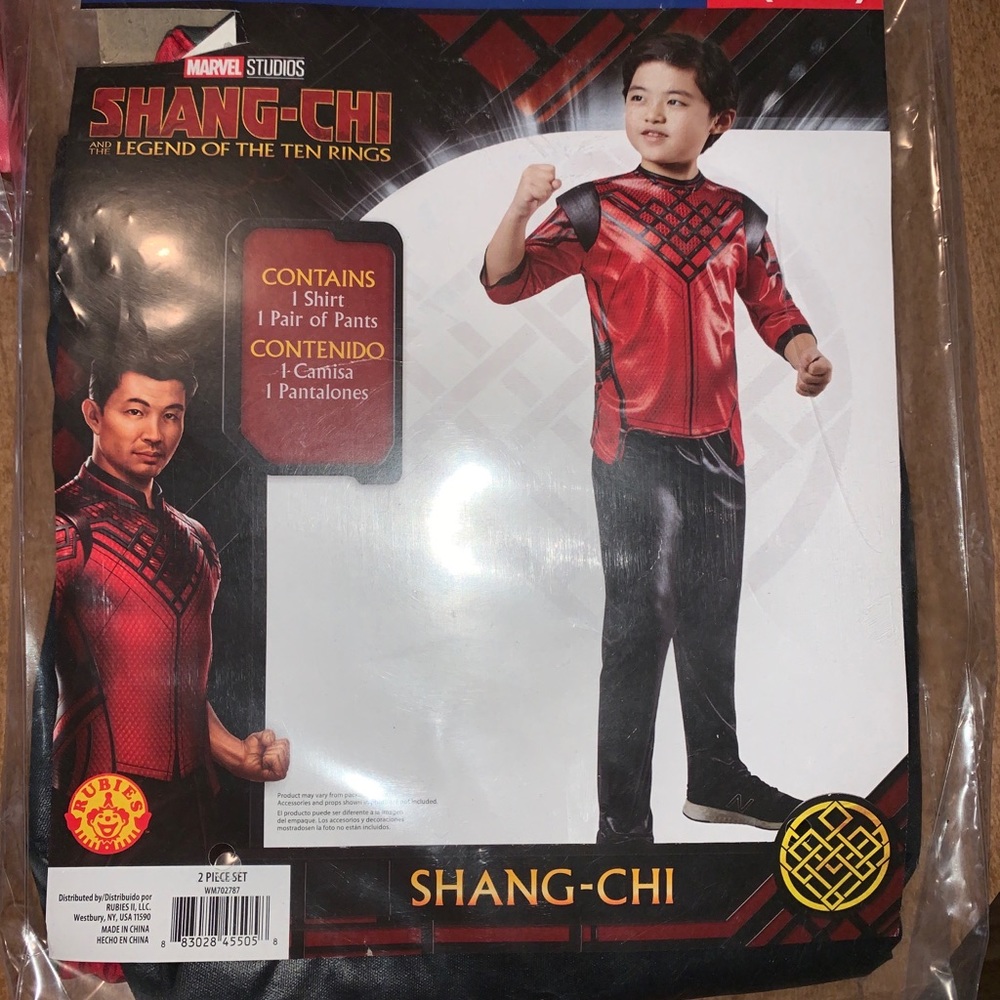Shang-Chi and The Legend Of The Ten Rings 4-6 Child Costume New Factory Sealed